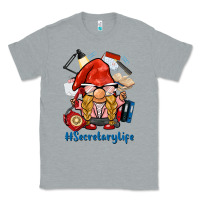 Heather Grey secretary life gnome Classic Tee - BarkalooDesign