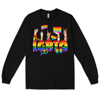 Black LGBTQ+ Long Sleeve Tee - NancyCooperArtShop