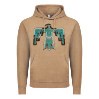 Vintage Coffee Cowhide Aztec Thunderbird Vintage Hoodie - Bettercallsaul