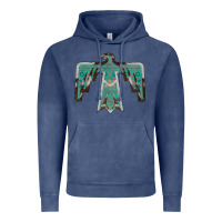 Vintage Denim Cowhide Aztec Thunderbird Vintage Hoodie - Bettercallsaul