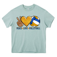 Arona peace love volleyball Heavy Core Tee - AdoDesignShop