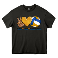 Asphalt peace love volleyball Heavy Core Tee - AdoDesignShop