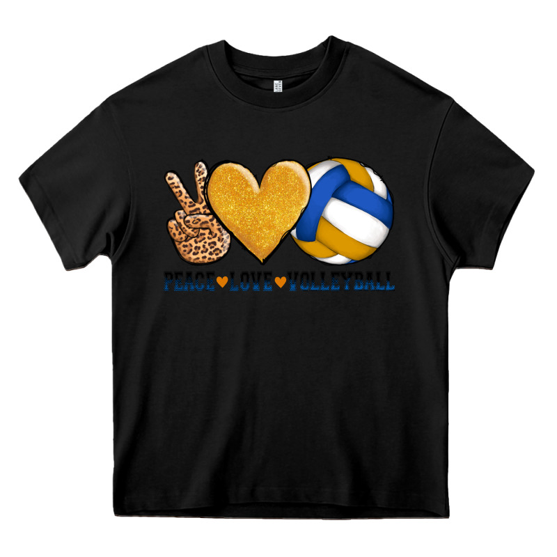 Peace Love Volleyball Heavy Core Tee by AdoDesignShop | Teevron