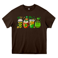 Chocolate Brown st. patricks day coffee cups Heavy Core Tee - MaliasSmallBusiness