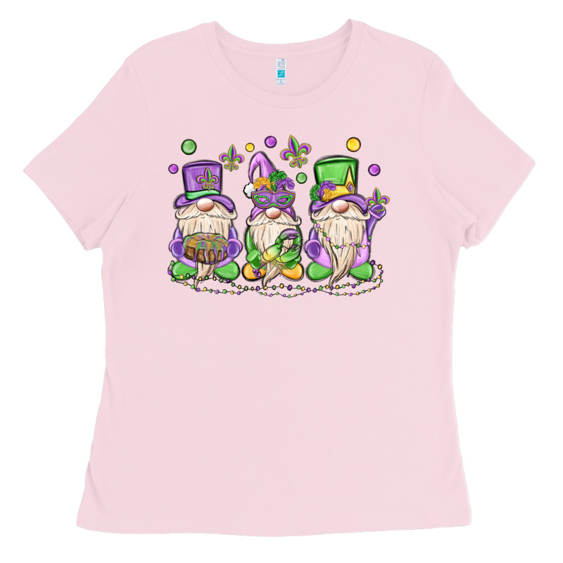 Mardi Gras Gnomes Ladies Tee by MaliasSmallBusiness | Teevron