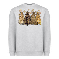 Merry Christmas Leopard Trees Heavyweight Sweatshirt | Teevron
