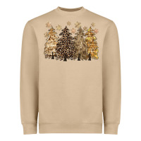 Mushroom merry christmas leopard trees Heavyweight Sweatshirt - CowGirlArtShop