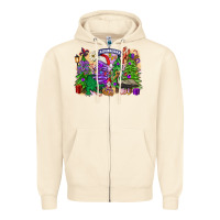 Sandshell Christmas Louisiana Mardi Gras trees Zipper Hoodie - FaDigitalArtStudio