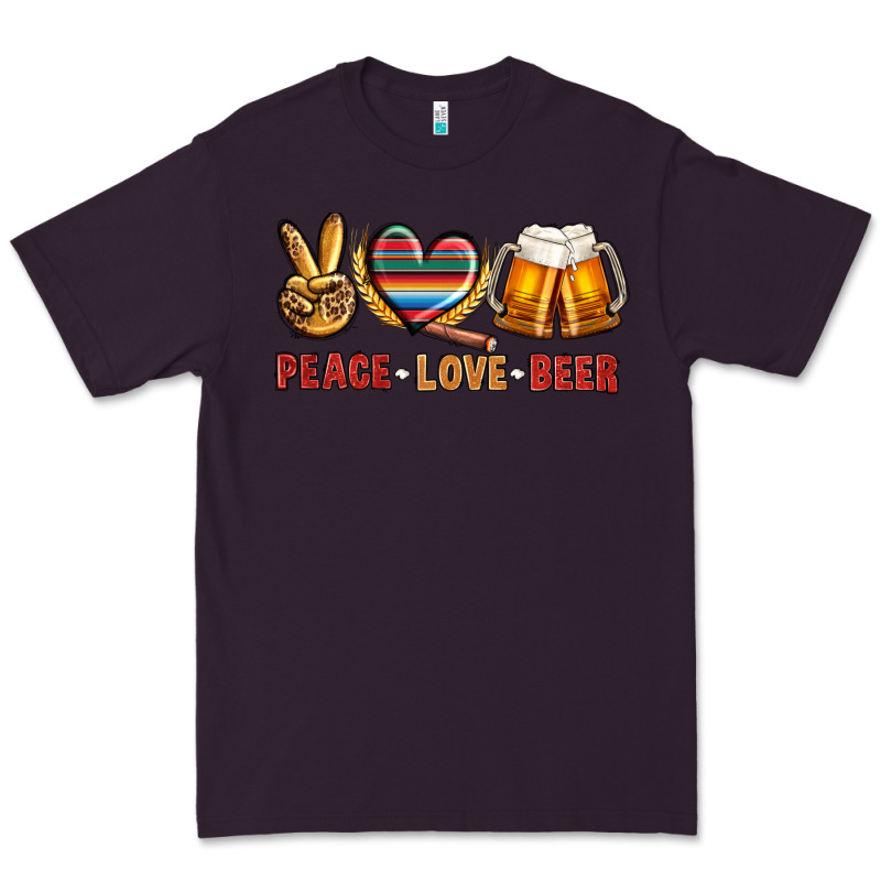 Peace Love Beer Premium Tee by NancyCooperArtShop | Teevron