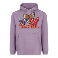 Lavender merica 4th of july hearts Heavyweight Hoodie - BundleAndBundleShop