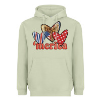 Matcha merica 4th of july hearts Heavyweight Hoodie - BundleAndBundleShop