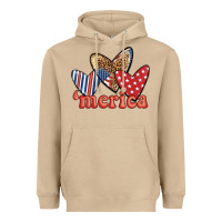 Mushroom merica 4th of july hearts Heavyweight Hoodie - BundleAndBundleShop