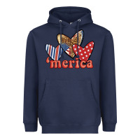 Navy merica 4th of july hearts Heavyweight Hoodie - BundleAndBundleShop