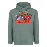 Sage merica 4th of july hearts Heavyweight Hoodie - BundleAndBundleShop