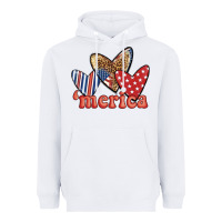 White merica 4th of july hearts Heavyweight Hoodie - BundleAndBundleShop