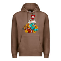 Chestnut Football Frappe Coffee Premium Hoodie - FaDigitalArtStudio