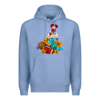 Colony Blue Football Frappe Coffee Premium Hoodie - FaDigitalArtStudio