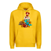 Lemon Football Frappe Coffee Premium Hoodie - FaDigitalArtStudio