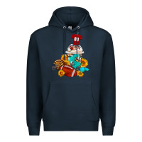 Navy Football Frappe Coffee Premium Hoodie - FaDigitalArtStudio