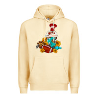 Pina Colada Football Frappe Coffee Premium Hoodie - FaDigitalArtStudio