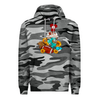 Slate Camo Football Frappe Coffee Premium Hoodie - FaDigitalArtStudio