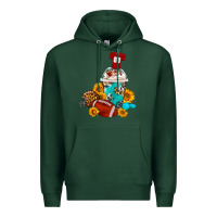 Sports Green Football Frappe Coffee Premium Hoodie - FaDigitalArtStudio