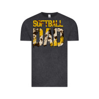 Vintage Black Softball Dad Vintage Tee - Bettercallsaul