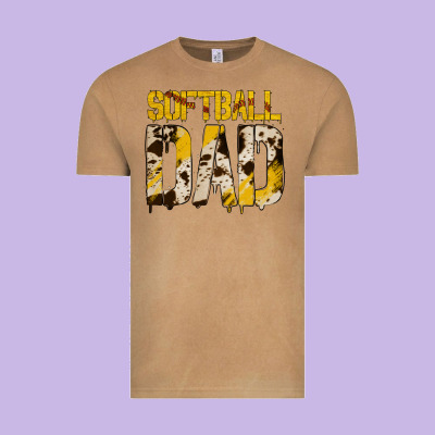 Softball Dad Vintage Tee Designed By Bettercallsaul