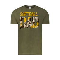 Vintage Olive Softball Dad Vintage Tee - Bettercallsaul