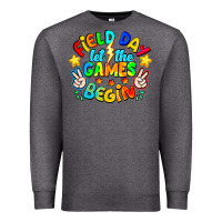 Charcoal Heather Field Day Let The Games Begin Premium Sweatshirt - CowhideDigitalArt