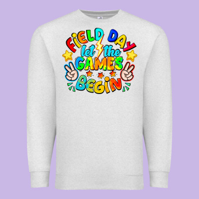 Field Day Let The Games Begin Premium Sweatshirt Designed By Cowhidedigitalart