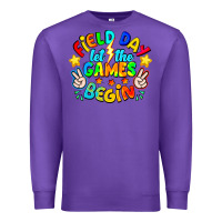 Purple Field Day Let The Games Begin Premium Sweatshirt - CowhideDigitalArt