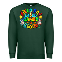 Sports Green Field Day Let The Games Begin Premium Sweatshirt - CowhideDigitalArt