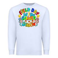 White Field Day Let The Games Begin Premium Sweatshirt - CowhideDigitalArt