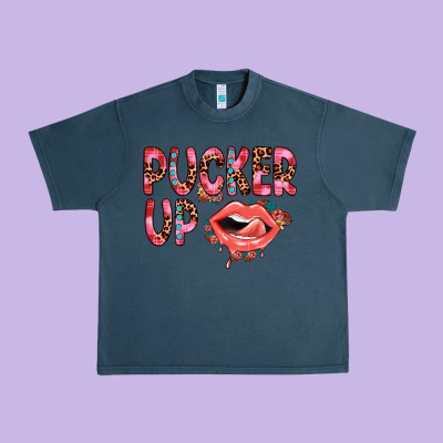 Pucker Up Urban Heavy Tee Designed By Jahusdesignshop