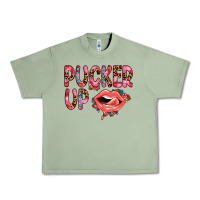 Oil Green pucker up Urban Heavy Tee - JahusDesignShop