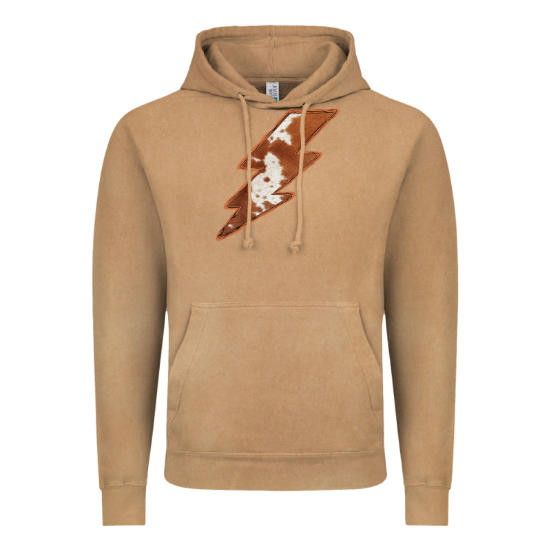 Cowhide Patterned Lightning Vintage Hoodie by Bettercallsaul | Teevron