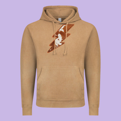 Cowhide Patterned Lightning Vintage Hoodie Designed By Bettercallsaul