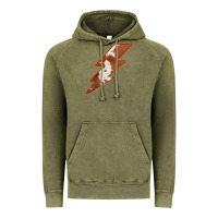 Vintage Olive Cowhide Patterned Lightning Vintage Hoodie - Bettercallsaul