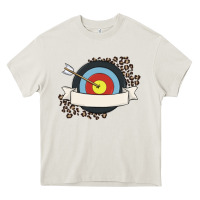 Cream custom name archery Heavy Core Tee - MaliasSmallBusiness