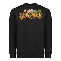 Black fall teacher Heavyweight Sweatshirt - CowGirlArtShop