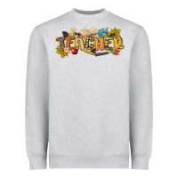 Heather Grey fall teacher Heavyweight Sweatshirt - CowGirlArtShop