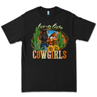 Black long live cowgirls Premium Tee - NancyCooperArtShop