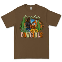 Cacao long live cowgirls Premium Tee - NancyCooperArtShop