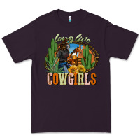 Plum long live cowgirls Premium Tee - NancyCooperArtShop