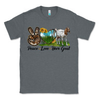 Charcoal Heather peace love boer goat Classic Tee - LillyAllenDesigns