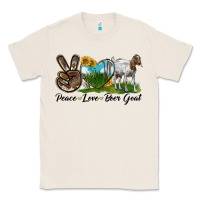 Natural peace love boer goat Classic Tee - LillyAllenDesigns