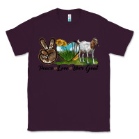 Plum peace love boer goat Classic Tee - LillyAllenDesigns