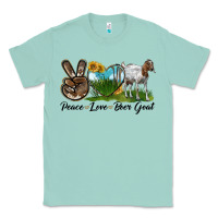 Seafoam peace love boer goat Classic Tee - LillyAllenDesigns