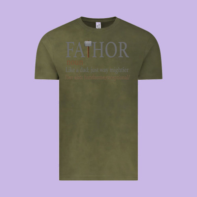 Fa-thor Like Dad Just Way Mightier Vintage Tee Designed By Bettercallsaul